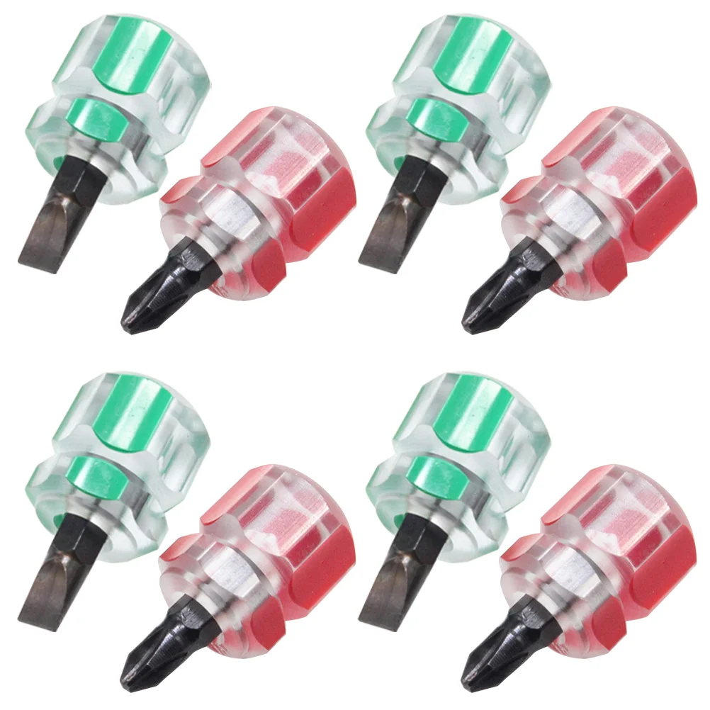 

Mini Screwdriver Stubby Portable Flat Heads Cross for Repair Small Short Handle