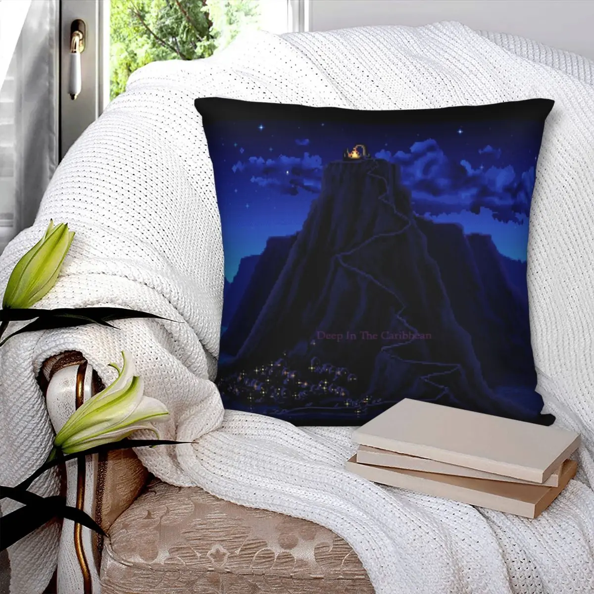 Чехол для подушки с изображением обезьяны и острова Карибского моря чехол из