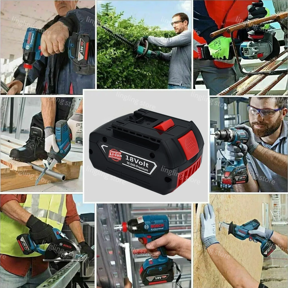 Для Bosch 18 В литий-ионная аккумуляторная батарея для портативных сменных