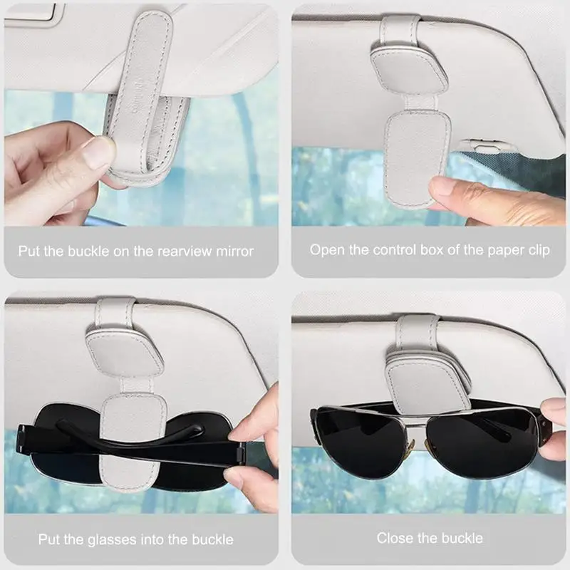 

Car Glasses Case Magnetic Glasses Eyeglass Hanger Clip For Car Auto Sun Visor Glasses Holder Automobile Interior Accessories