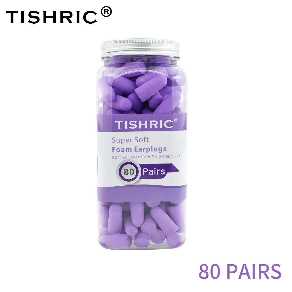 

TISHRIC Беруши Мягкая губка Беруши Шумоподавление Беруши для сна Путешествие Шумоподавление 35,5 дБ Звукоизоляция