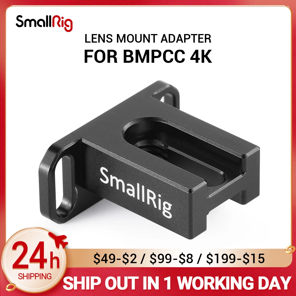 

SmallRig Camera Lens Mount Metabones Adapter Support for BMPCC 4K 2247