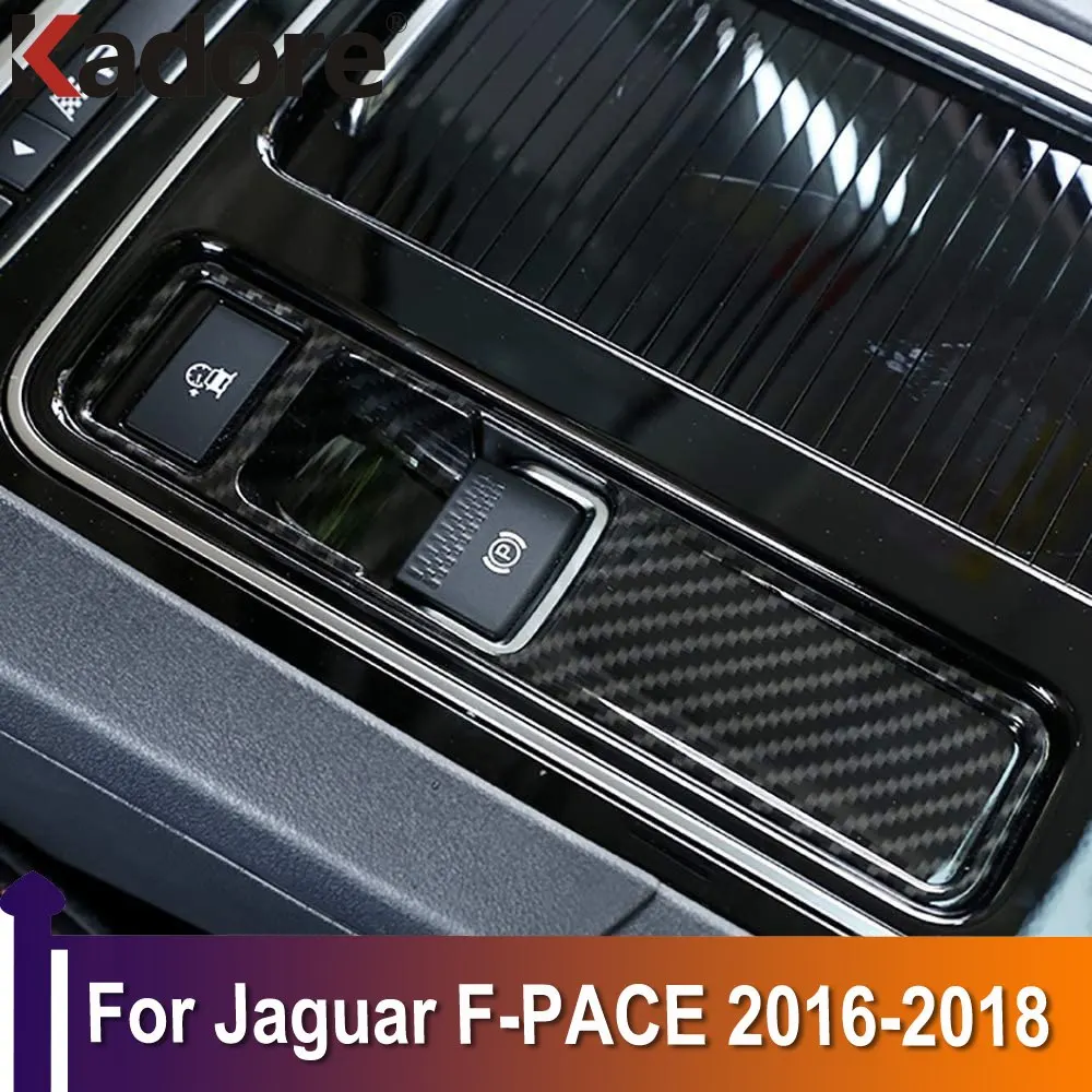 

For Jaguar F-PACE 2016 2017 2018 Gear Electronic Handbrake Parking Switch Button Cover Trim Car Sticker Accessories