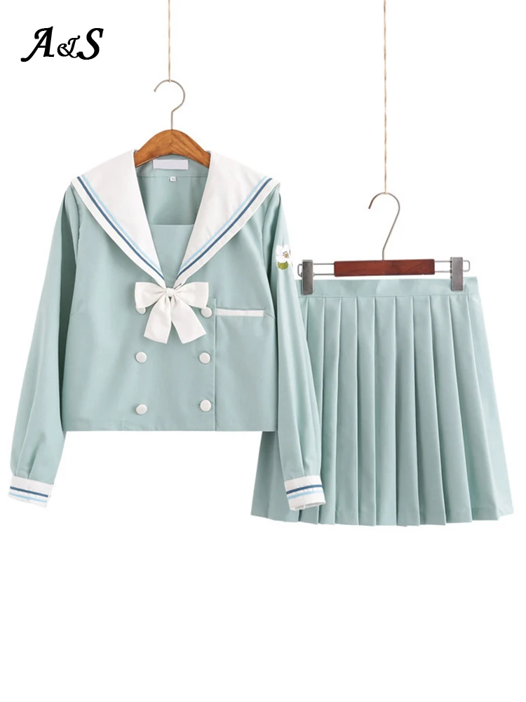 Японская школьная Униформа Anbenser стандартный костюм матросца колледжа JK базовые