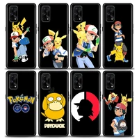 anime pokemon ash phone case for realme xt gt gt2 5 6 7 7i 8 8i 9i 9 c17 pro 5g se master neo2 soft silicone case