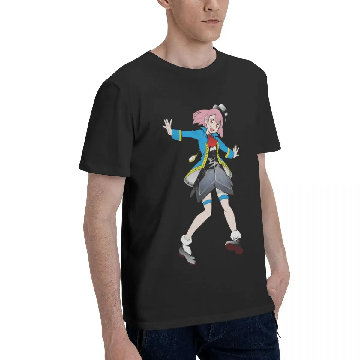 Мужская футболка Shangri La Frontier Emul человеческие подарки Y2K графическая одежда