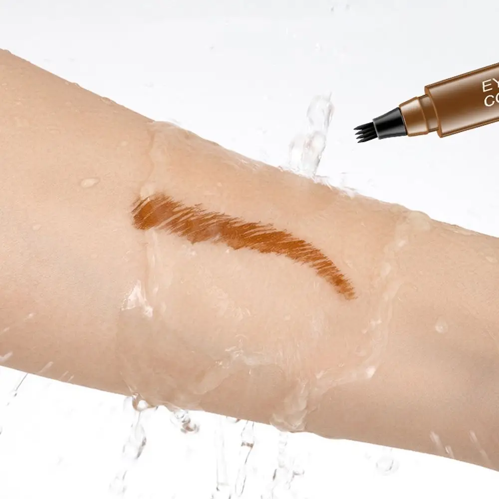 Натуральная ручка для бровей с четырьмя когтями устойчивая к поту не выцветающая