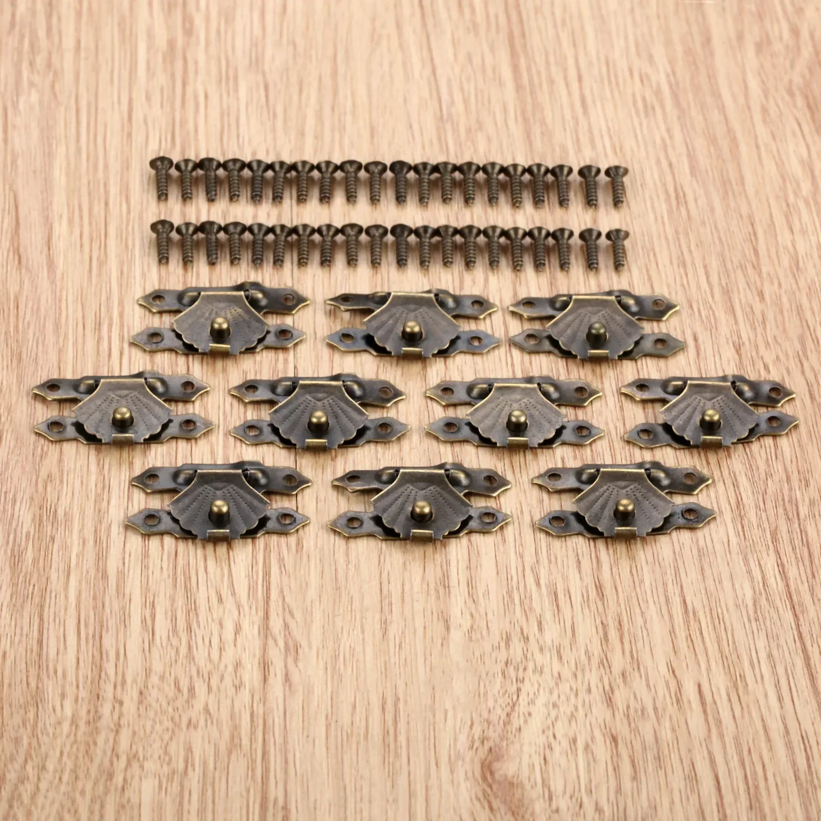 10 шт. античная бронза, железная шкатулка для драгоценностей, навесной замок, защелка, застежка, замок, деревянная подарочная коробка для вина, пряжка, мебельная фурнитура 30*18 мм