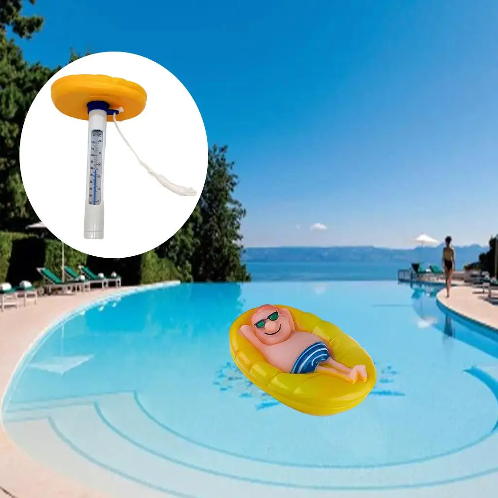 

Floating Pool Thermometer Spas Aquariums Water Temperature Meter Checker