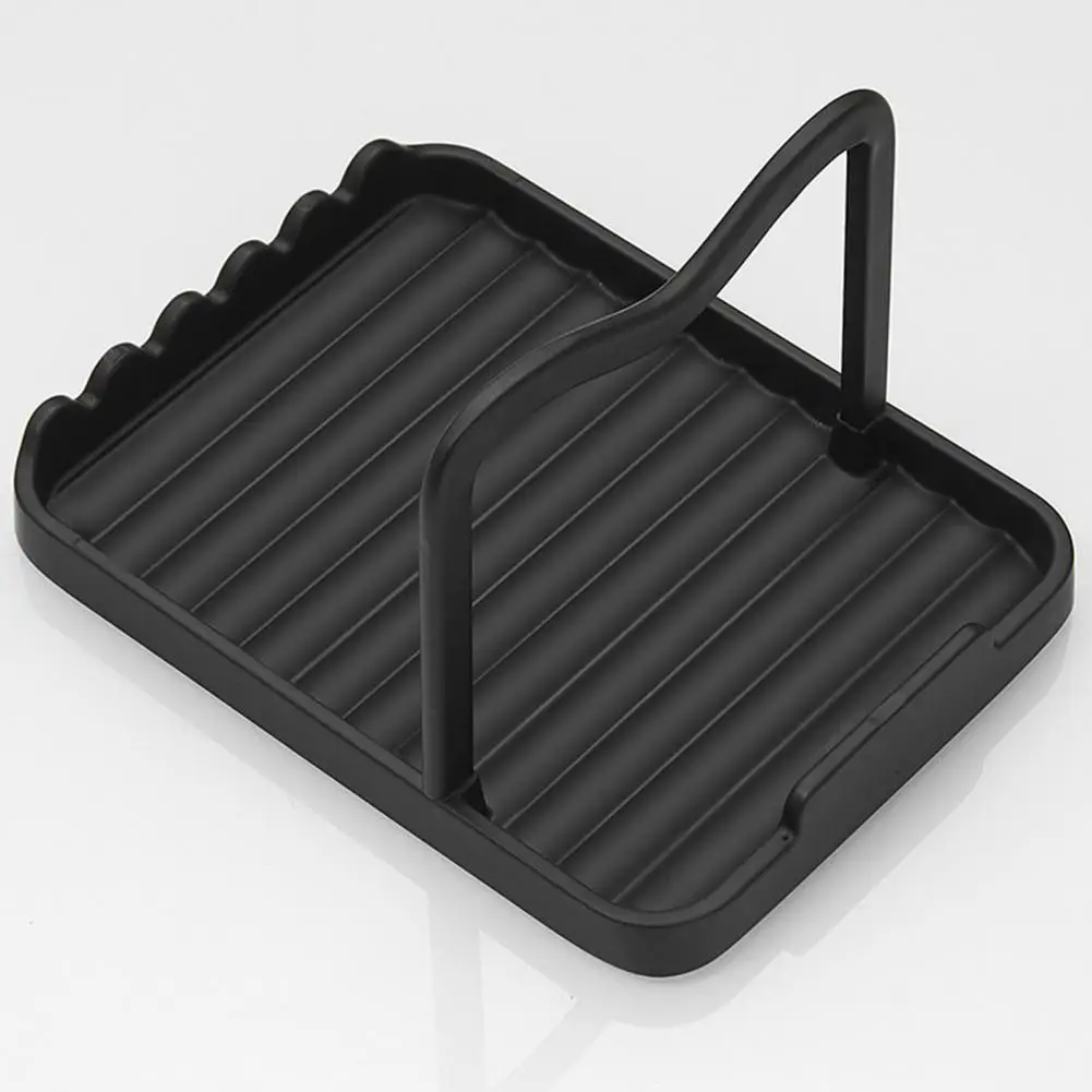 

Modern Waterproof Wave Teeth Multifunctional Spatula Holder Spoon Stand for Dining Room Pot Lid Holder Pot Cover Rest