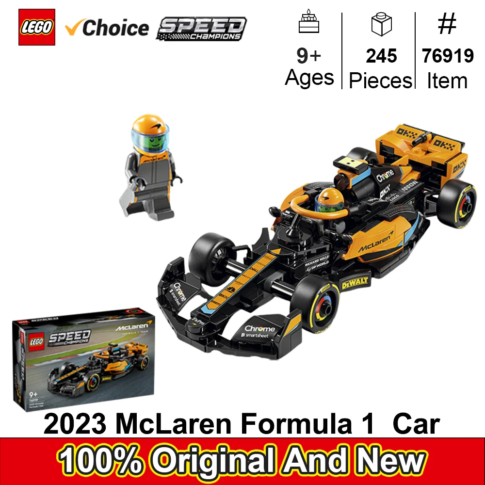 LEGO 76919 McLaren Formula 1 гоночный автомобиль игрушка для детей унисекс 6-12 лет