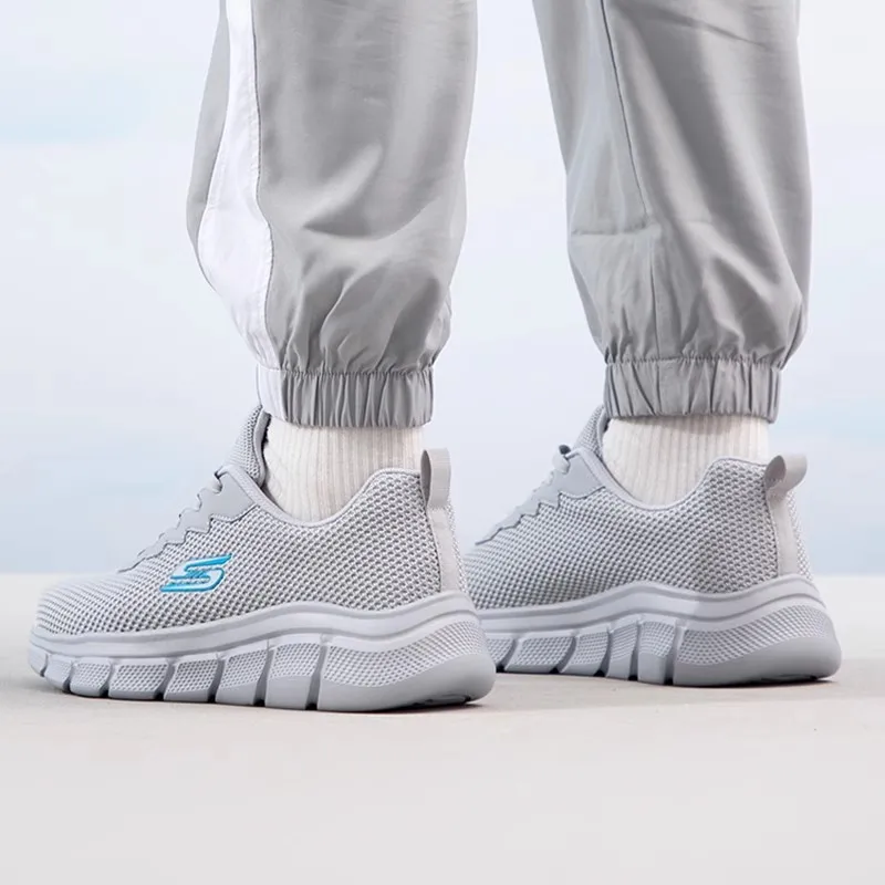 Мужские кроссовки Skechers. Новая летняя модная дышащая повседневная обувь. Легкая