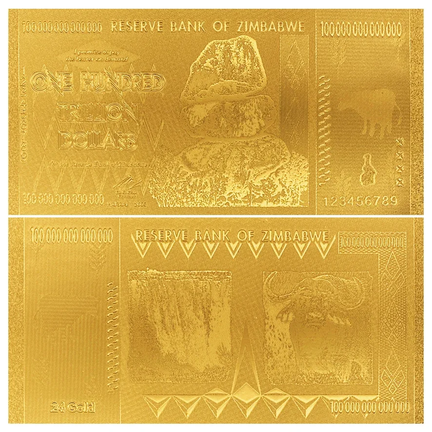 KeLin Zimbabwe 100 долларов триллионов/100 Quintillion Новинка без ценности Африканская купюра