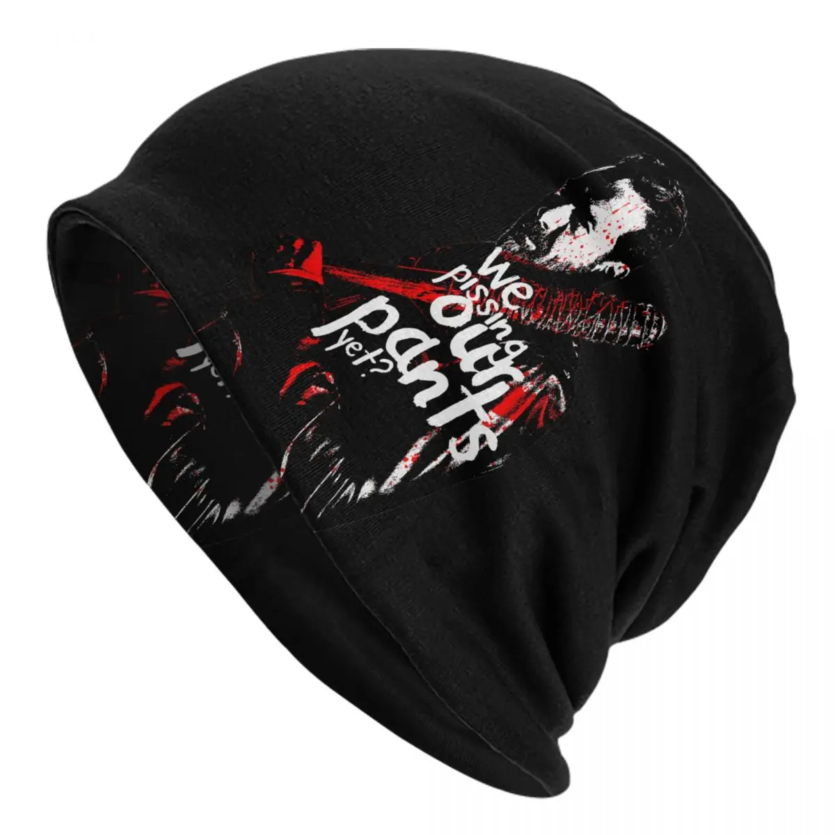 

Horror TV Show The Walking Dead Skullies Beanies Caps Unisex Winter Knitted Hat Women Men Cool Adult Bonnet Hats Outdoor Ski Cap