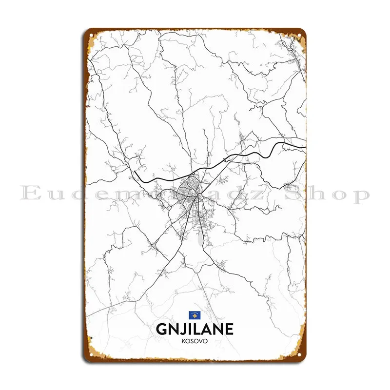 

Gnjilane Xk металлическое оформление стен, дизайнерский дизайн, создание оловянного знака, плакат