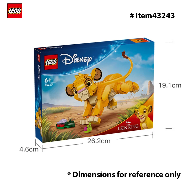 Lego 43243 Строительный Набор Simba king Lion Игрушечный Кубок Подарок Для Ролевых Игр