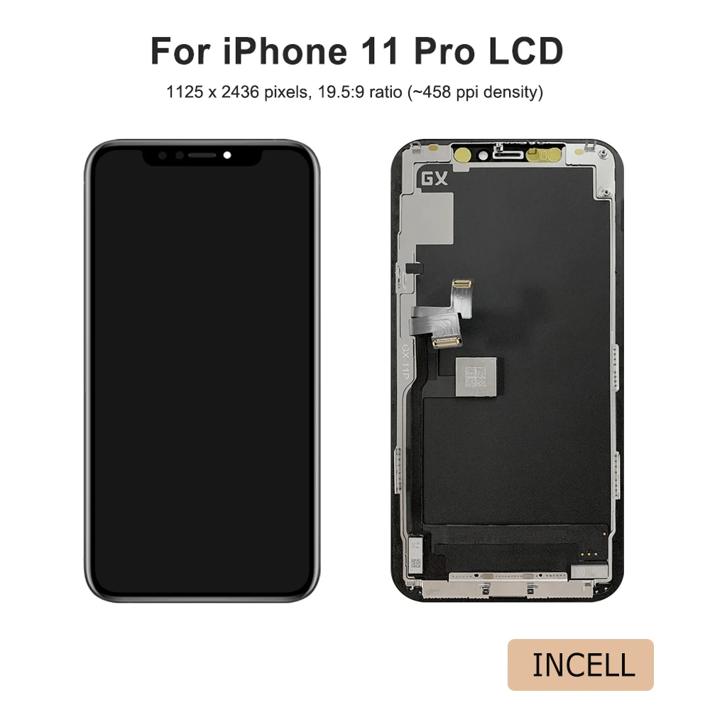 

5Pcs AAA+ Incell LCD Display For iPhone 11 Pro Touch Screen Digitizer LCD Screen Replacement 100% Tested