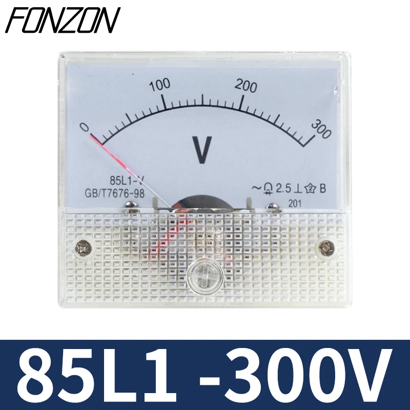 85L1-V Аналоговый вольтметр переменного тока 0-250 В 300 в 450 в 500 В панельный указатель измеритель напряжения класс 2,5