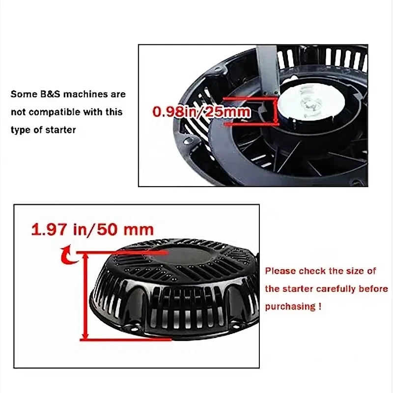 Фото Пусковой стартер для Briggs и Stratton 797747 CR2100 25T2 XR2100 25T3 13.5HP 420cc №4