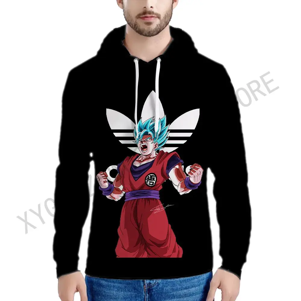 

Mens Hoodies Dragon Ball Z Hoodie Essentials Hoody Vegeta Clothes Men Man Harajuku Style Anime Hip Hop Leisure 3D Print Trend