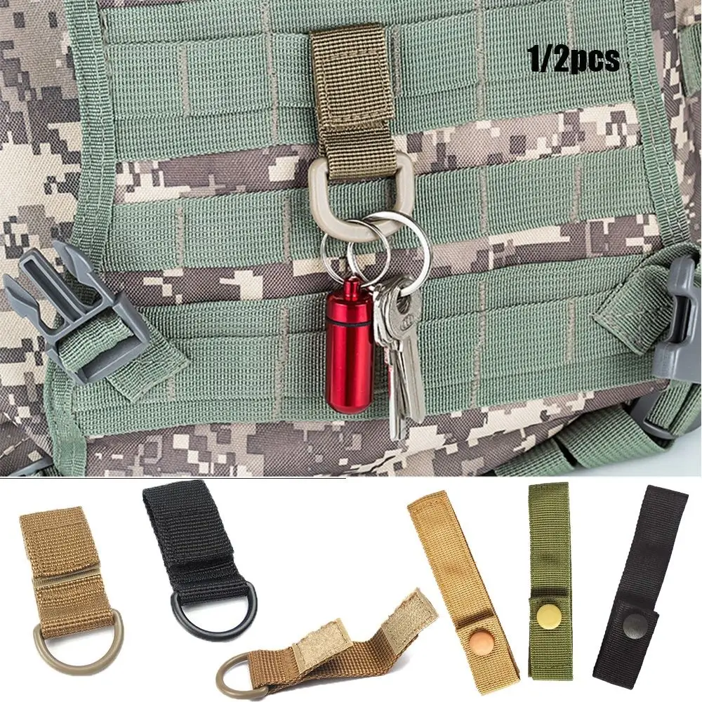

Tactical Tools Bottle Holder Belt Hooks Hiking Climbing Carabiner Hanging Webbing Buckle Backpack Hanger Key Hook Clip