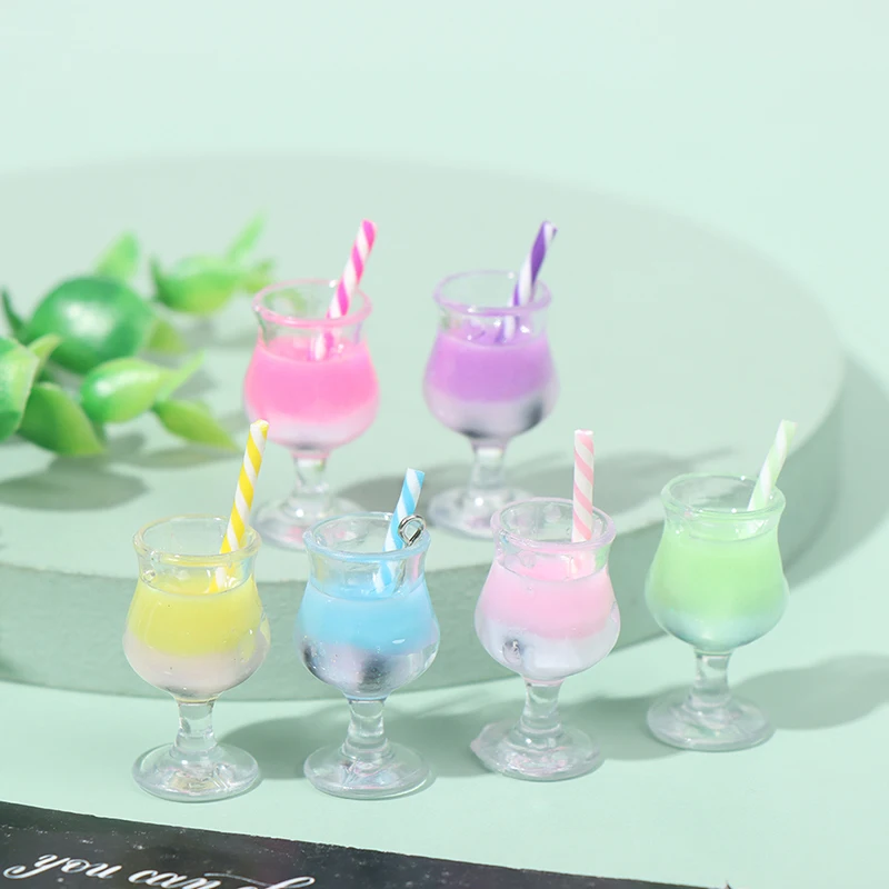

5pcs 1:12 Scale Dollhouse Miniature Drink Juice Cups Kitchen Food Accessories Toys random color