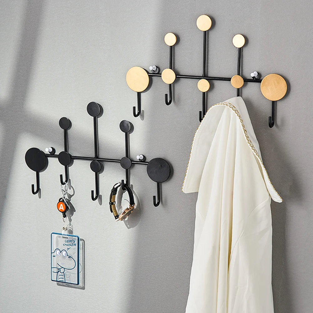 

Modern Nordic Room Coat Hooks for Wall Decoration Home Accessories Key Holder Storage Iron Wall Hangers Bathroom Accessories