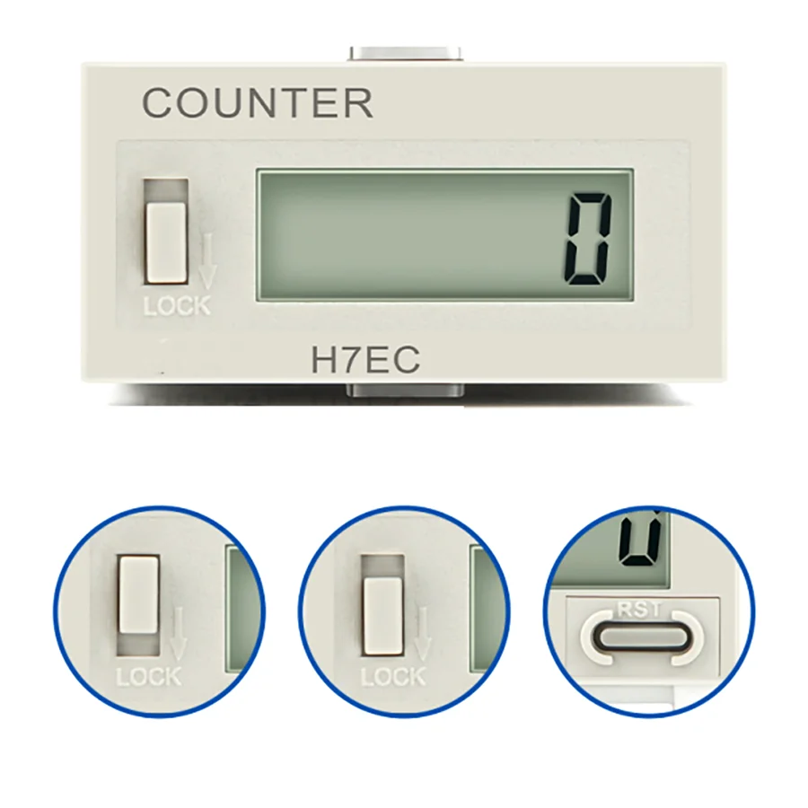 

Цифровой электронный счетчик H7EC 6/8-значный ЖК-дисплей