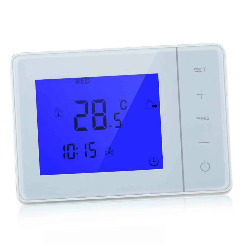 

Programmable Wall-hung Boiler Heating Thermostat 5A Digital Room Temperature Controller Touch Screen LCD Thermostat