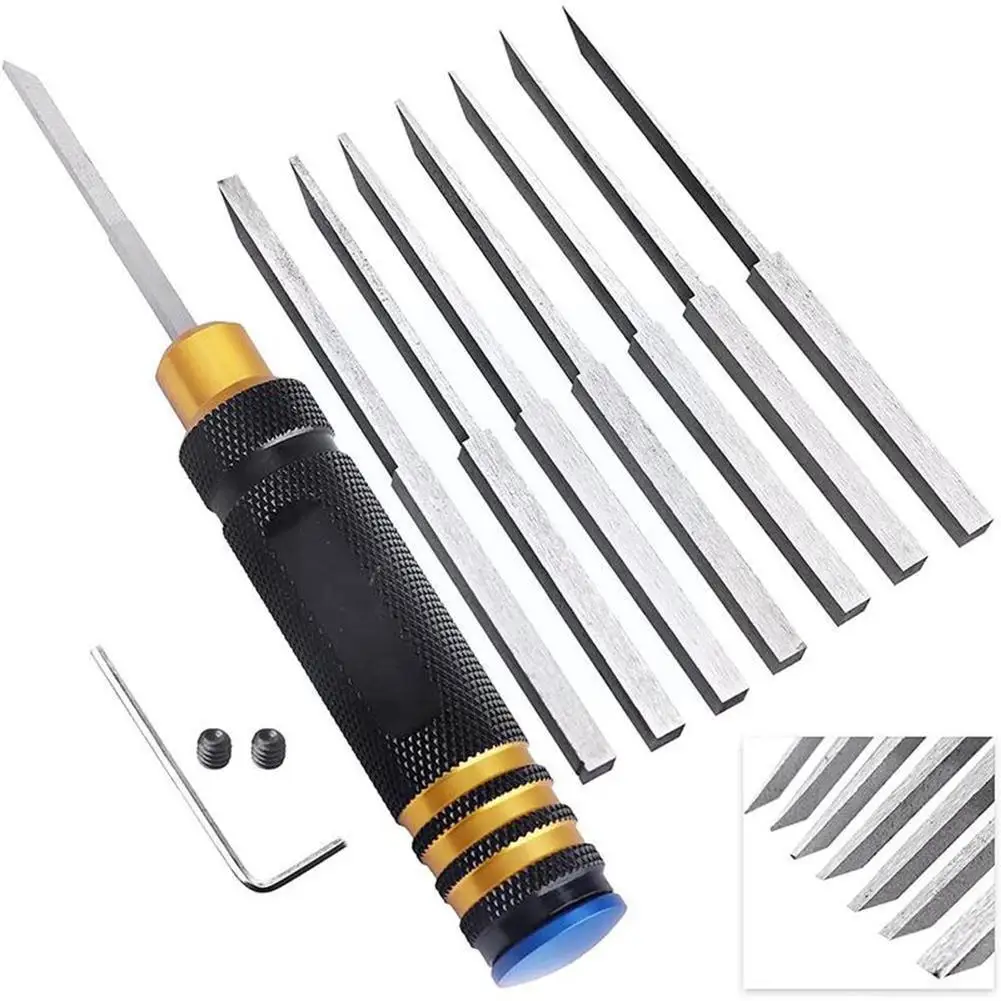 

Prime Model Scriber With Resin Carved Scribe Line Hobby Cutting Tool Chisel 7 Replace Blades For RC Car Airplane Q7U6