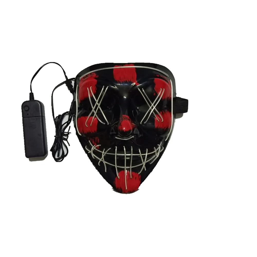 Magicool Новый дизайн EL Wire Led Светящиеся маски DJ Bar Хэллоуин Вечеринка Маскарадные для
