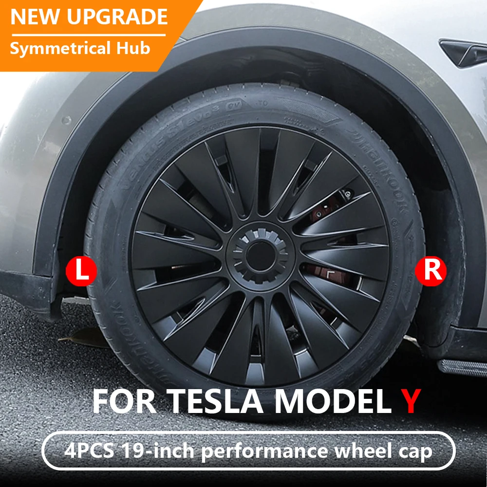 

4 шт., колпачки на колеса Tesla Model Y, 19 дюймов