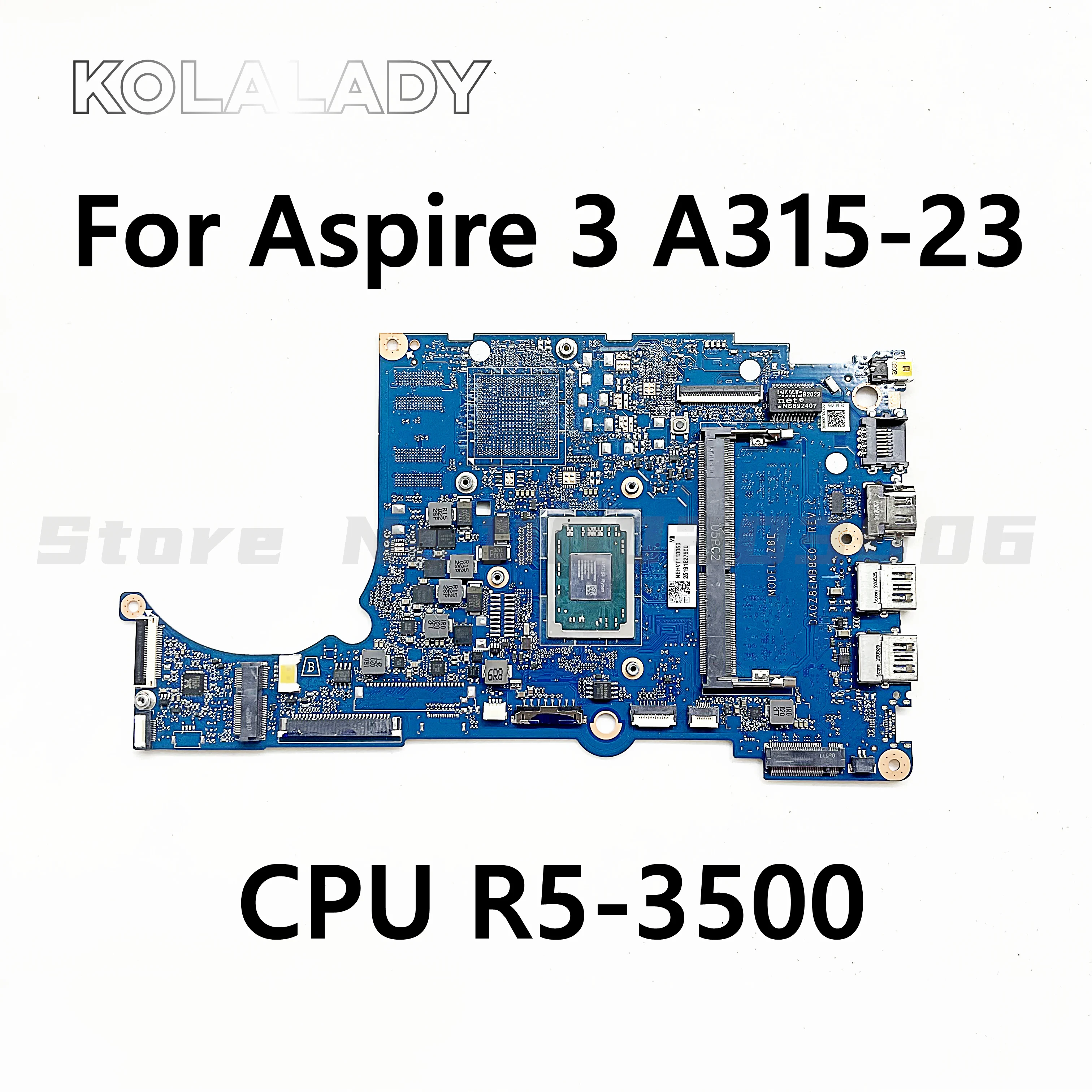 Материнская плата DA0Z8EMB8C0 для Acer Aspire A315-23 A315-23G материнская ноутбука с процессором