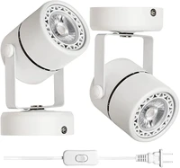 free shipping gu10 5w led wall light with 280cm wire euus plug for home desk living room lighting