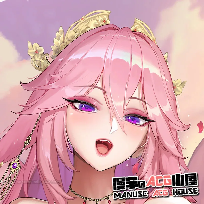 Аниме подушка для тела Genshin Impact Yae Miko Dakimakura Мягкая Наволочка на заказ постельное