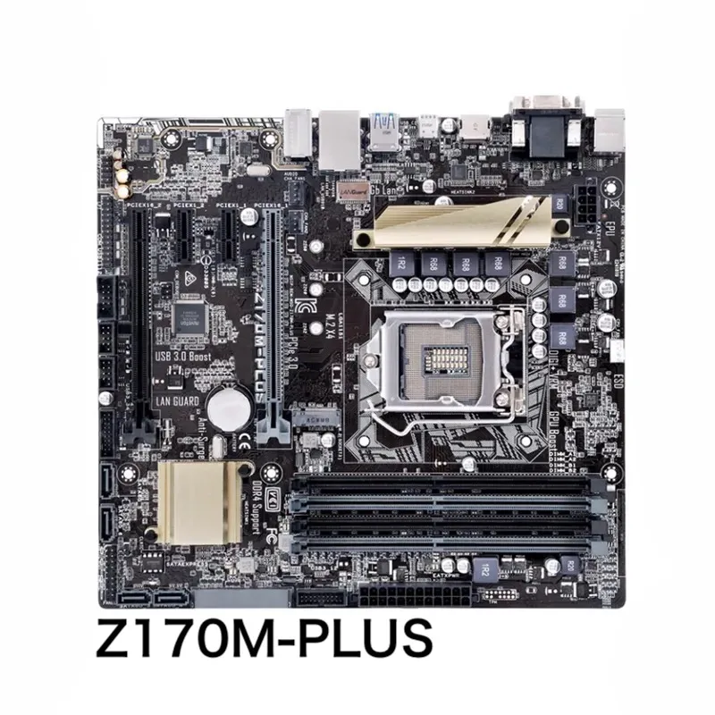 

Материнская плата LGA 1151 DDR4 PCI-E 3,0 Micro ATX Z170 для ASUS, десктопная материнская плата 100% протестирована, полностью работает, бесплатная доставка