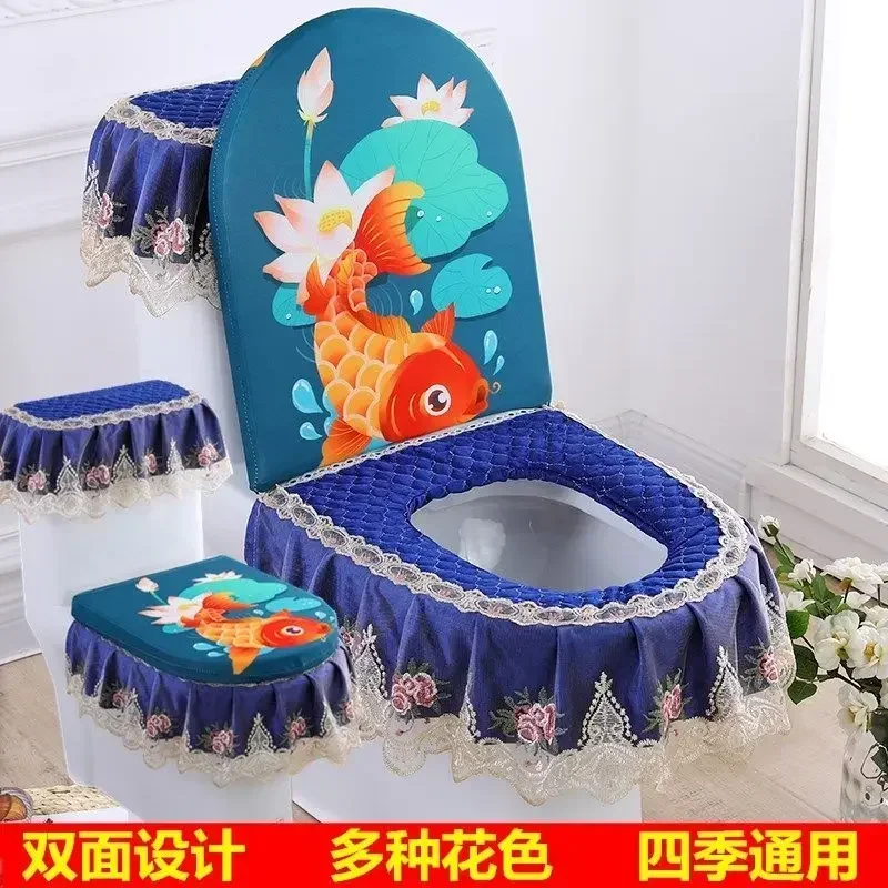 Китайский цветок с рисунком птицы табуретка подушка для сиденья кружевная