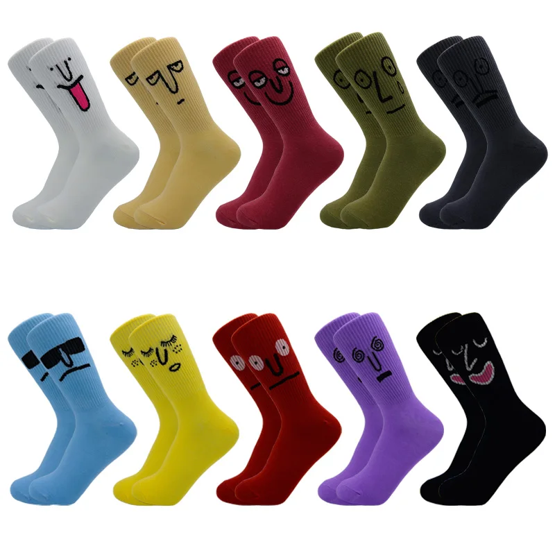 5 Pairs/Box Korea New Arrivals Harajuku Trend Women Candy Colors Casual Funny Socks Female Kawaii Socks School Girls Crew Socks