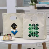 fashion thermal insulated bag lunch box portable fridge bag cooler handbags shape printed durable food picnic bento pouch tote