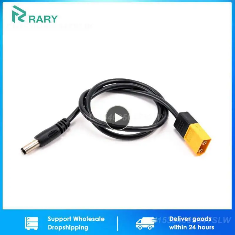 

High Quality Dc Dc5525 Power Cord 25g Charger Extension Cord Durable Portable Xt60 Male Bullet Connector Easy To Use Black