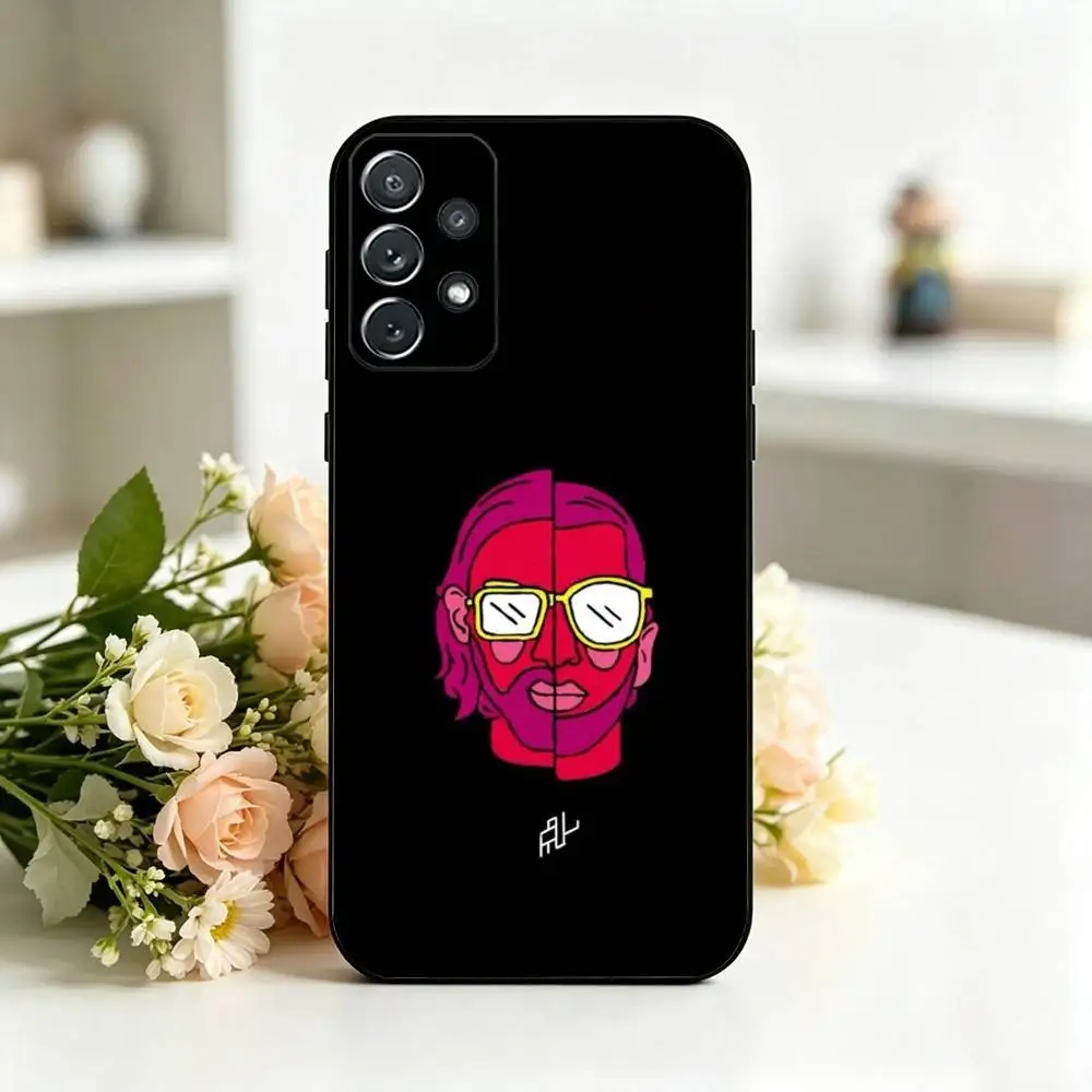 Фото Чехол для телефона PNL QLF Cloud Rap-P для Samsung S25, S24, S21, S22, S23, S30, Ultra, S20, Plus, Fe, мягкий силиконовый черный чехол, подарок №2