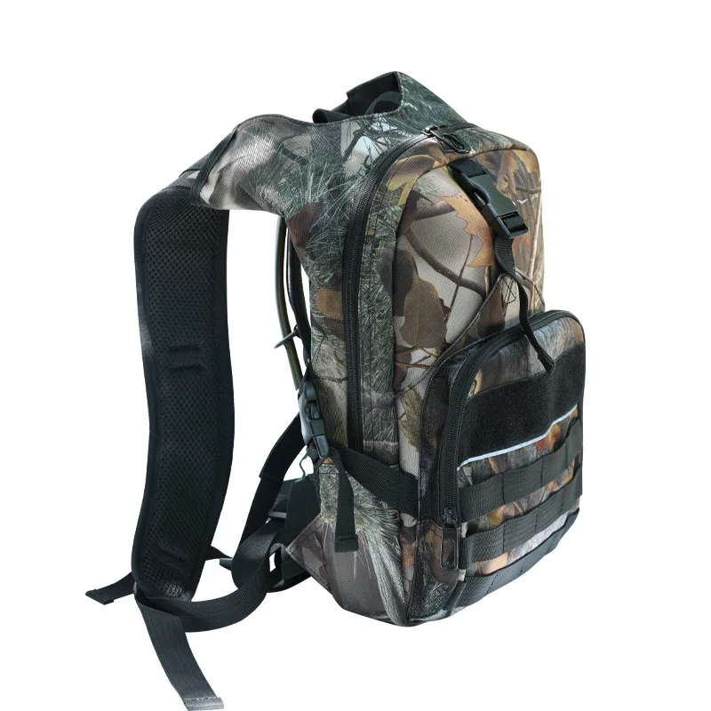 Купи Forest Leaf Camo Outdoor Hiking Trekking Cycling Backpack Bag With 2L Hydration Bag For Climbing Mountain Bags Backpacks за 3,023 рублей в магазине AliExpress