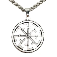 slavic double kolovrat symbols men women pendant necklace amulet talisman jewelery