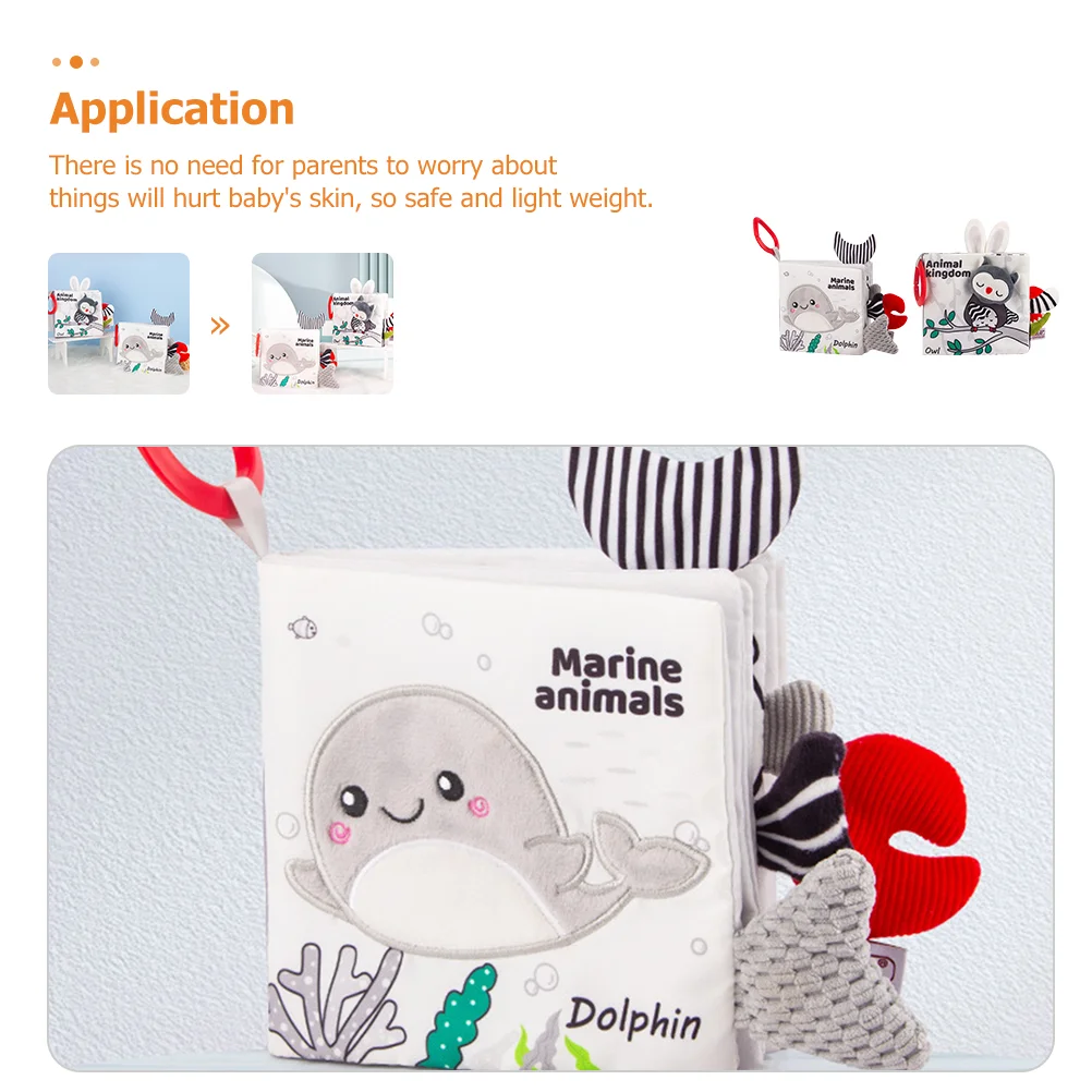 

Early Education Tail Cloth Book Baby Bath Books Babies Sensory Toys Newborn Boys