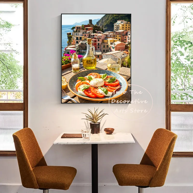 Фото Западная еда, кухня, морепродукты, каша, жареная курица, постеры, холст, картины с принтом, настенные художественные фотографии, домашний декор комнаты №4
