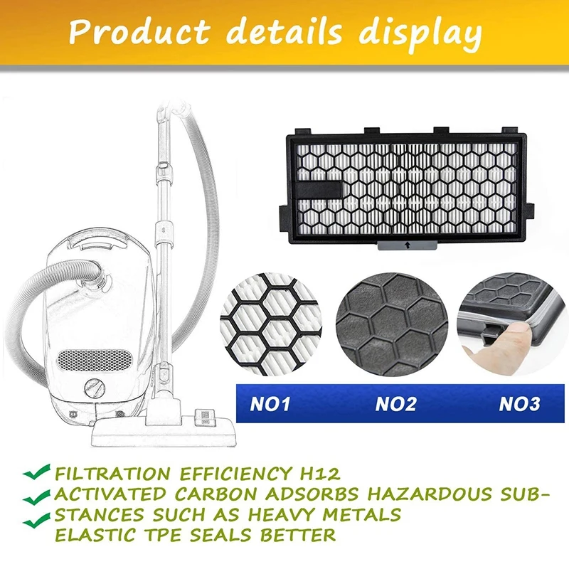 Active AirClean SF-AA 50 SF-HA запасной фильтр совместимый с Miele S4 S5 S6 S8 S8000 S8999