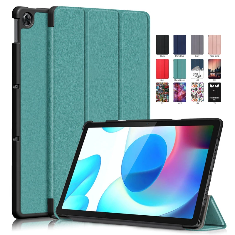 

For Realme Pad Mini Case PU Leather Tri-Folding Stand Magnetic Protective Cover for Funda Realme Pad 10.4 inch 2021 Tablet Kids