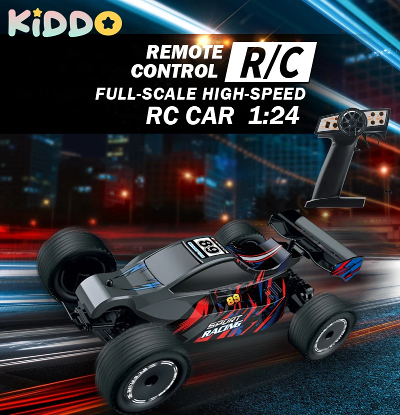 

1:24 RC Car 2WD High Speed Off-Road Buggy Remote Control Car Drift Racing 2.4G Toys for Boys Cars Trucks 720PWIFI Camera Gifts