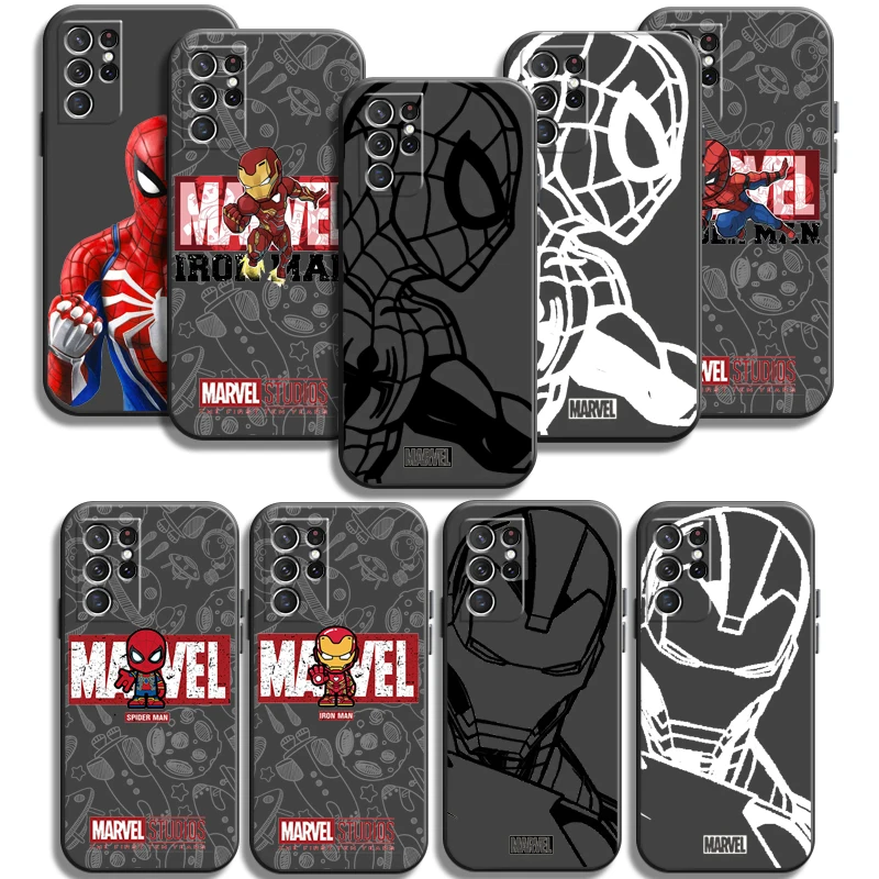 

Marvel Lron Spiderman Phone Cases For Samsung Galaxy A31 A32 A51 A71 A52 A72 4G 5G A11 A21S A20 A22 4G Back Cover Funda Coque