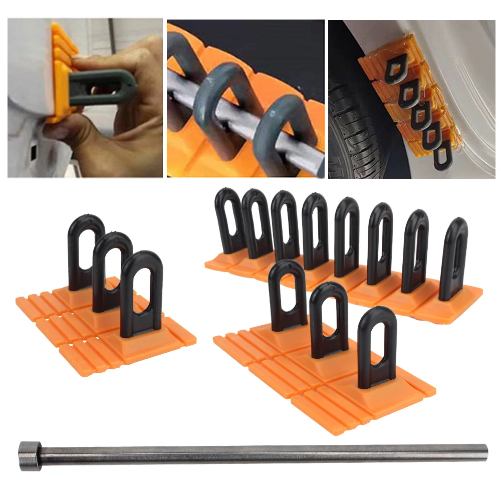 

Orange Dent Puller Kit Auto Dent Repair Tools Paintless Glue Puller Tabs Tools Kit For Car Paintless Dent Repair Tool